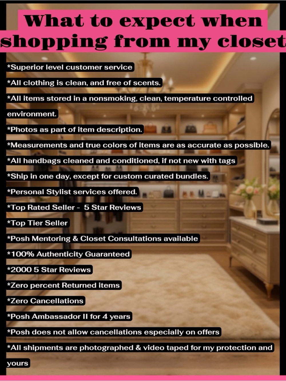 SHOPPING My Closet 🛍️ Every item delivered in it’s best possible condition!